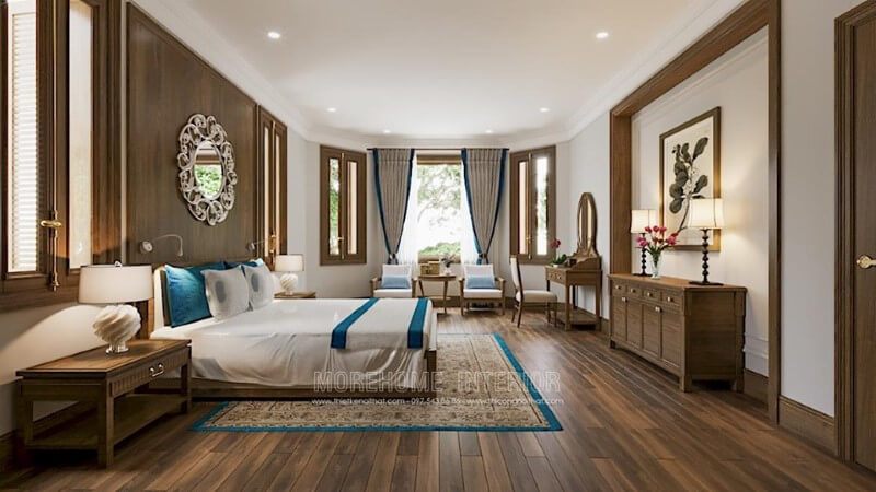 .
Việc sử dụng gỗ lát sàn để trang trí không gian phòng sẽ làm cho không gian trở nên hài hòa và thân thiện hơn.